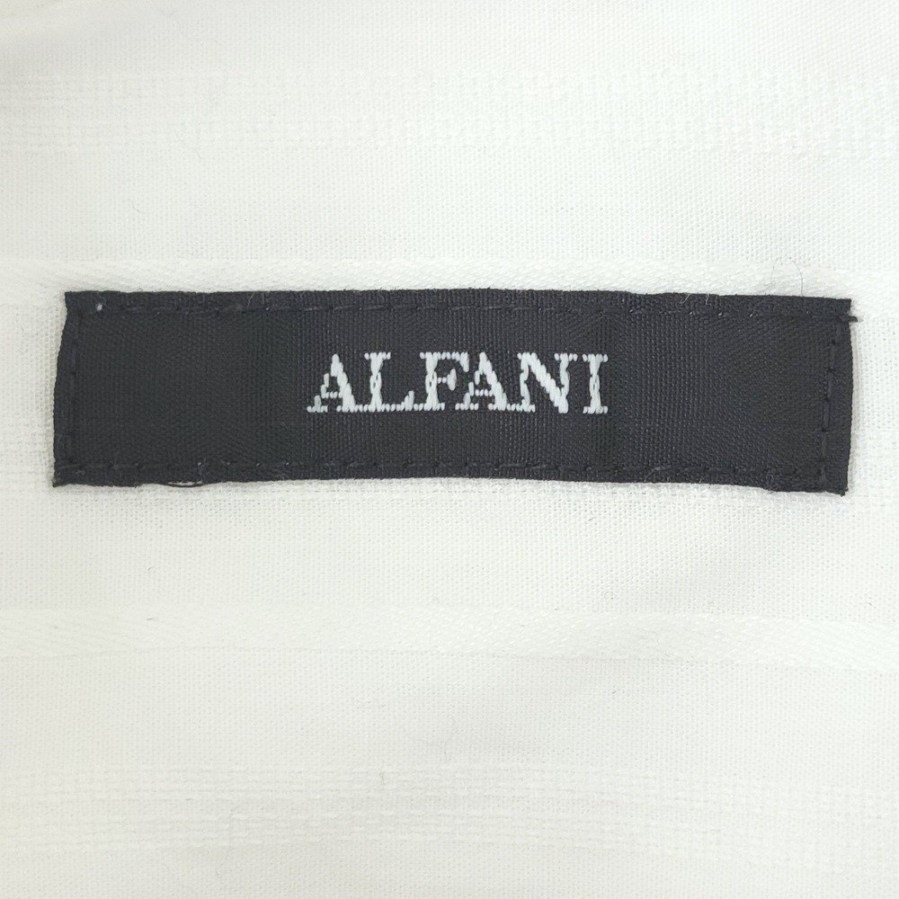 Alfani Men's White Tonal Stripe Button Down Shirt XL Long Sleeve 100% Cotton - Picture 3 of 8